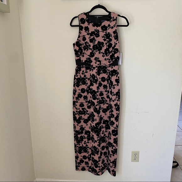 NWT Enfocus Studio Pink Black Velvet Floral Maxi 6 - Picture 7 of 13
